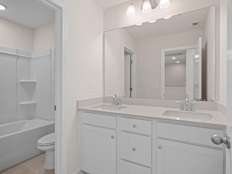 Furnished interior view inside a new home in Forestville Yard Townhomes, Knightdale (Image 7). Furnished interior view inside a new home in Forestville Yard Townhomes, Knightdale (Image 7).