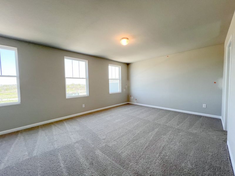 Representative unfurnished interior of a home built from the The Laura Belle Wallace II by Bigelow Homes in Creekside, Kyle (Image 13). Representative unfurnished interior of a home built from the The Laura Belle Wallace II by Bigelow Homes in Creekside, Kyle (Image 13).