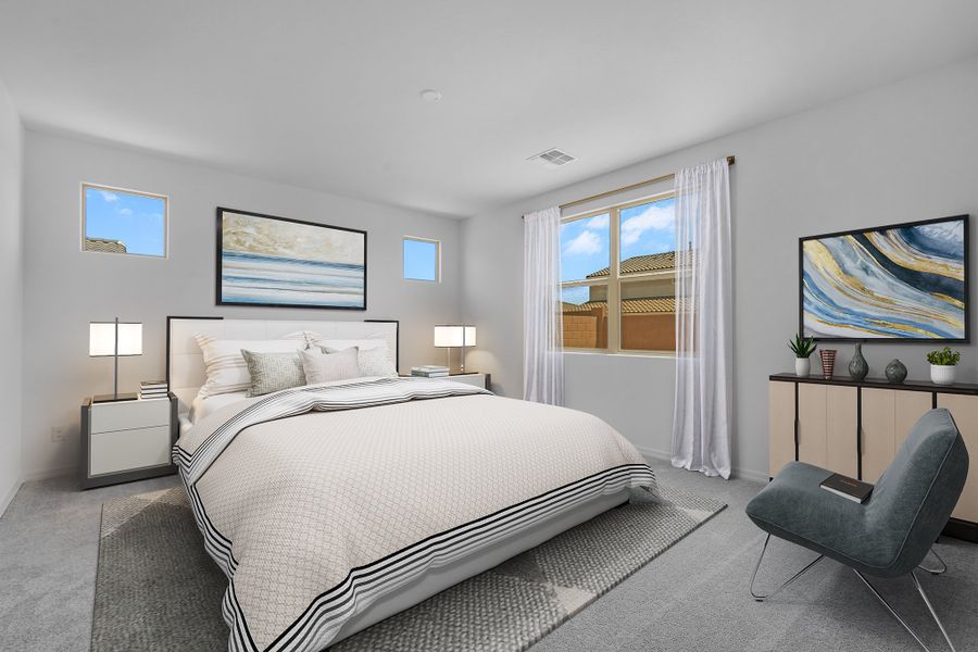 Furnished interior view inside a new home in Artisan at Asante Discovery Collection, Surprise (Image 8). Furnished interior view inside a new home in Artisan at Asante Discovery Collection, Surprise (Image 8).