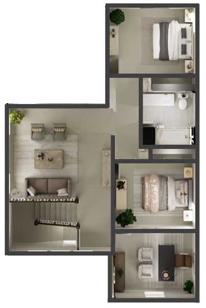 2D floor plan layout for the Victoria by Tri Pointe Homes in Painted Tree, McKinney, TX (Image 6).