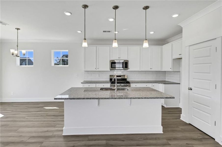 Furnished interior view inside a new home in Villas at Dawsonville, Dawsonville (Image 7). Furnished interior view inside a new home in Villas at Dawsonville, Dawsonville (Image 7).