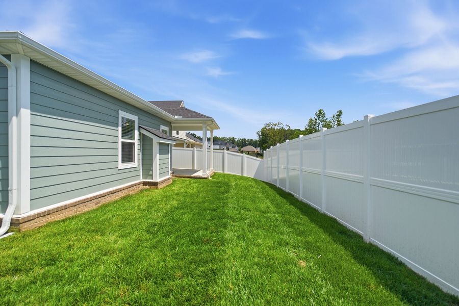 Exterior details and patio area of a home in Brush Creek, Fairview (Image 3). Exterior details and patio area of a home in Brush Creek, Fairview (Image 3).