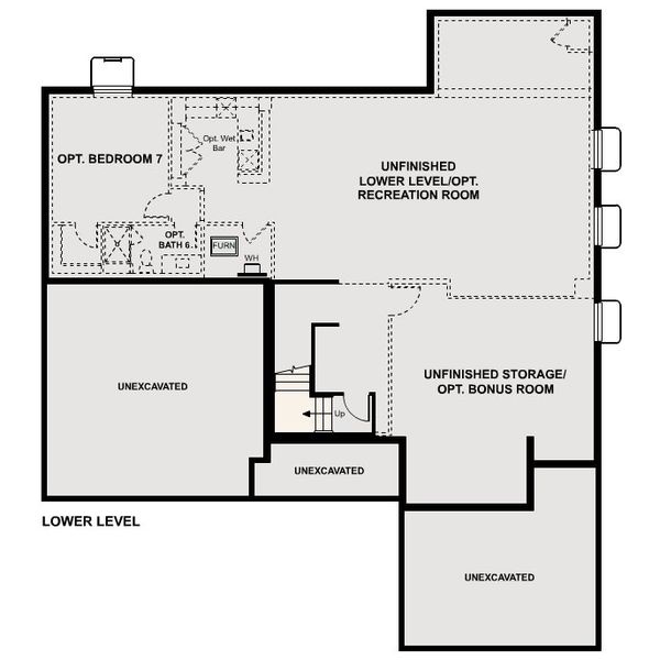 2D floor plan layout for the The Montclair by Century Communities in Trails at Smoky Hill | The Preserve, Parker, CO (Image 11).