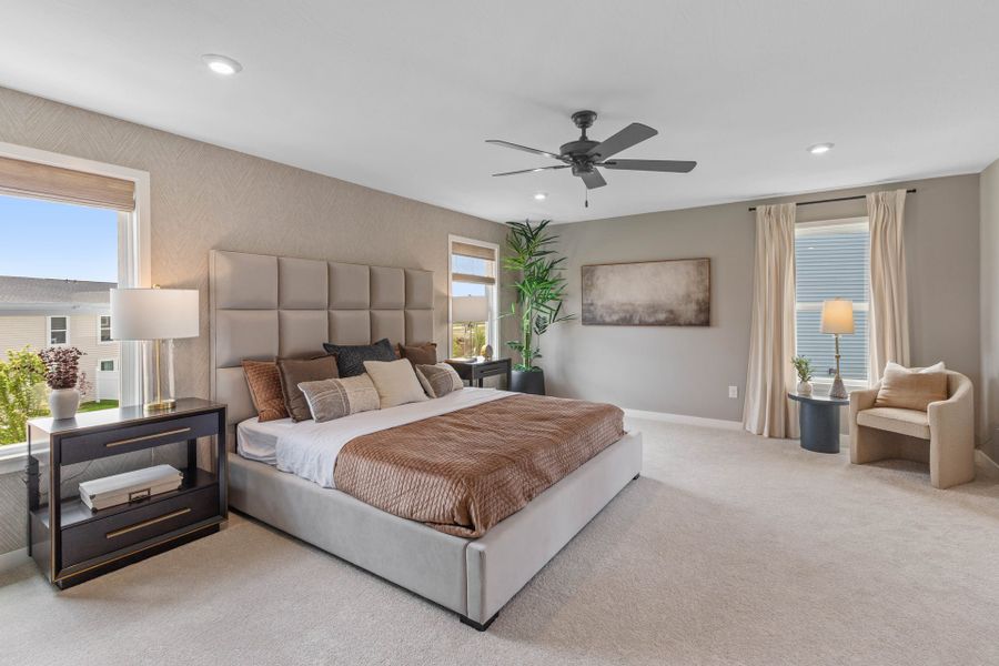 Representative furnished interior of a home built from the Breckenridge by Fischer Homes in Sage Woods, Dallas (Image 24).