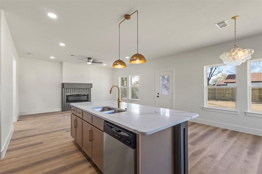 Furnished interior view inside a new home in , Dallas (Image 15).