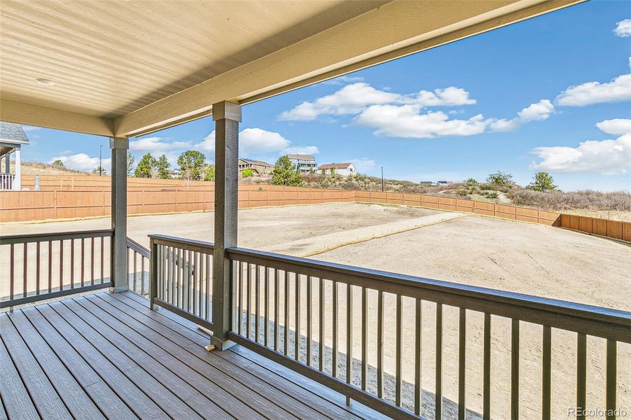 Exterior details and patio area of a home in Terrain Oak Valley, Castle Rock (Image 4).