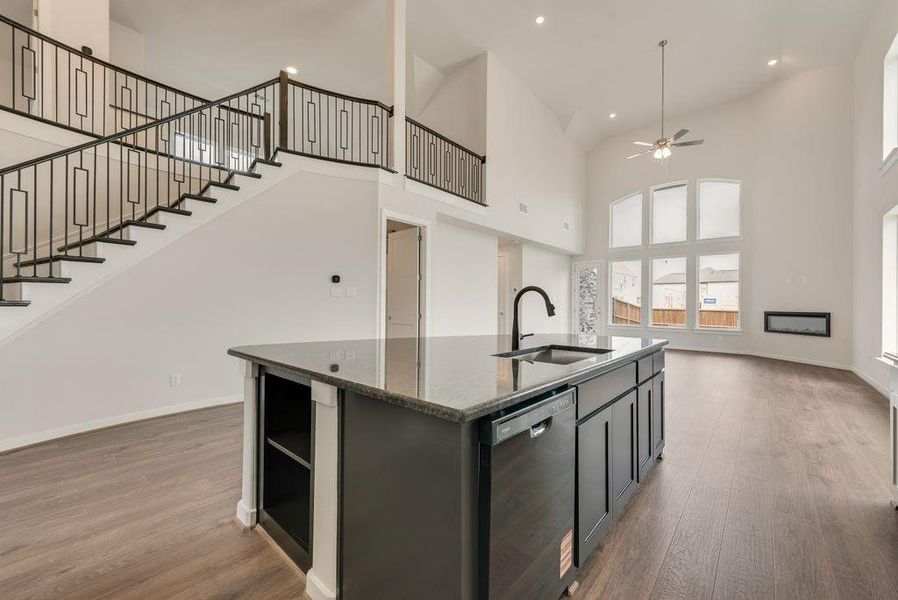 Furnished interior view inside a new home in Edgewater, Fate (Image 4).