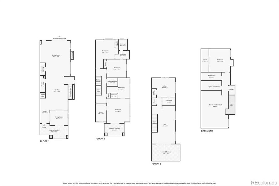 2D floor plan layout of this home in , Denver, CO (Image 3).