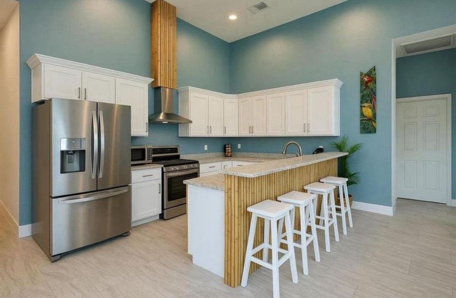 Furnished interior view inside a new home in , San Leon (Image 9). Furnished interior view inside a new home in , San Leon (Image 9).