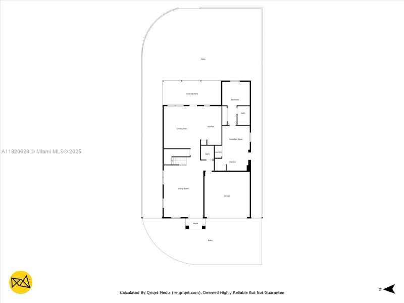 2D floor plan layout of this home in , Miami, FL (Image 22).