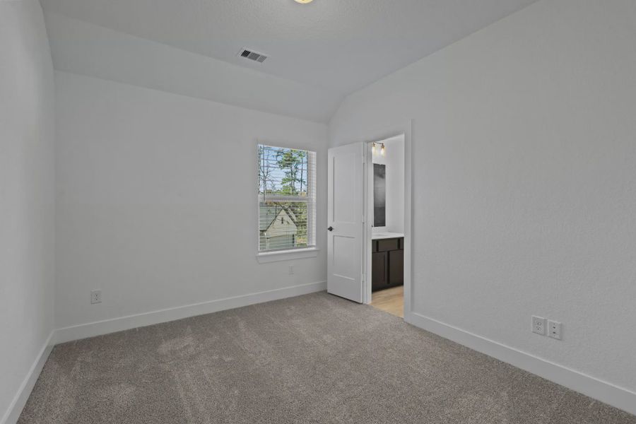 Representative unfurnished interior of a home built from the San Francisco by Chesmar Homes in The Woodlands Hills, Willis (Image 40). Representative unfurnished interior of a home built from the San Francisco by Chesmar Homes in The Woodlands Hills, Willis (Image 40).