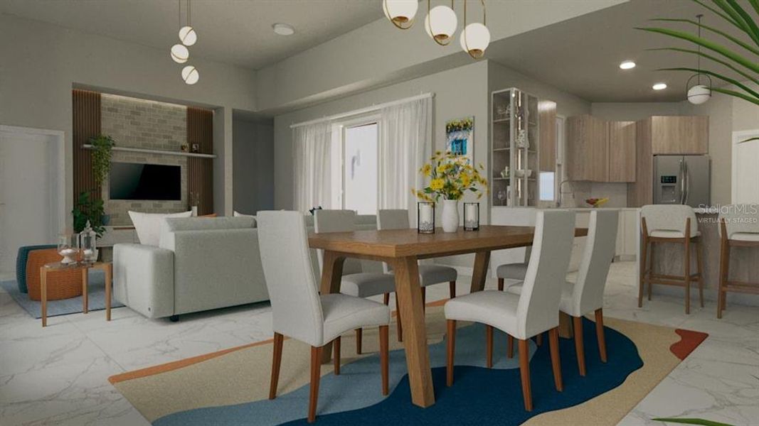 Furnished interior view inside a new home in , North Port (Image 3).