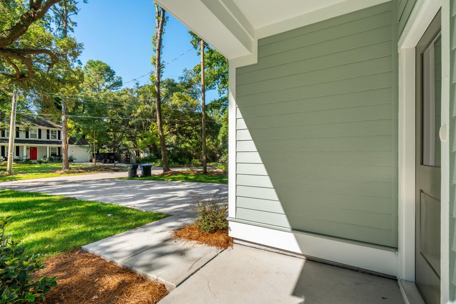 Front exterior of a new home in , James Island, SC, highlighting curb appeal (Image 24). Front exterior of a new home in , James Island, SC, highlighting curb appeal (Image 24).