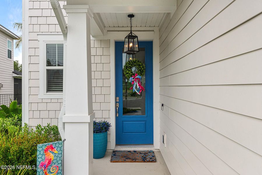 Exterior details and patio area of a home in Reflections at Nocatee, Ponte Vedra (Image 23).