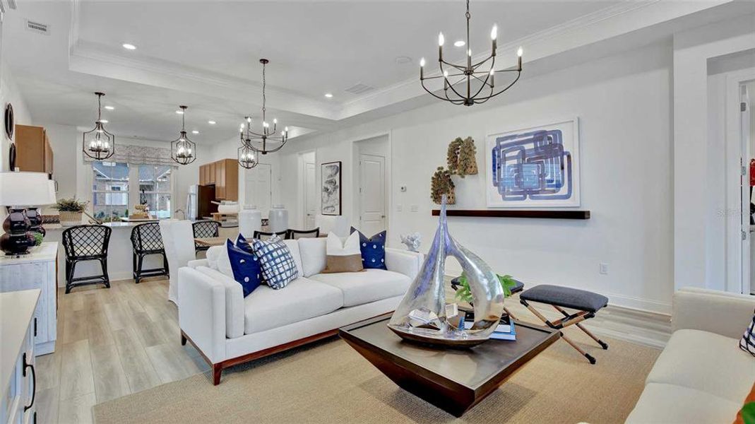 Furnished interior view inside a new home in , Deland (Image 39).