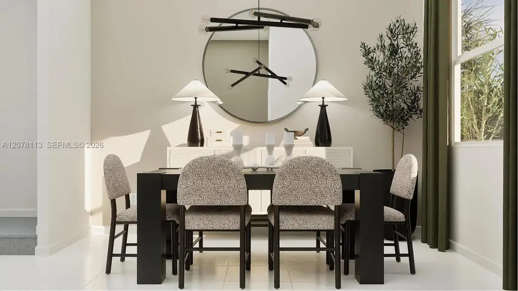 Furnished interior view inside a new home in Breezewood, Miami (Image 5).