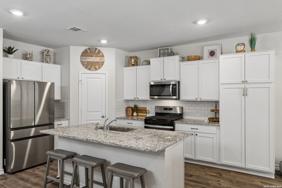 Furnished interior view inside a new home in Brookstone Creek, San Antonio (Image 27).