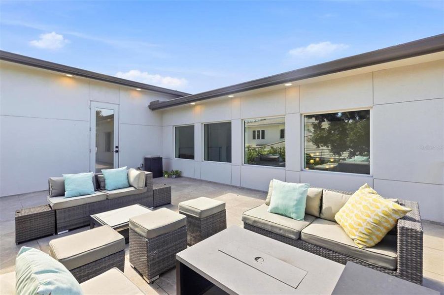 Exterior details and patio area of a home in , Sarasota (Image 31).