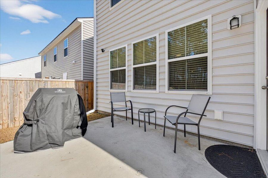 Exterior details and patio area of a home in Cypress Preserve, Moncks Corner (Image 4). Exterior details and patio area of a home in Cypress Preserve, Moncks Corner (Image 4).
