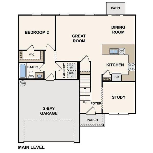 2D floor plan layout of this home in Shallow Creek, Hogansville, GA (Image 2). 2D floor plan layout of this home in Shallow Creek, Hogansville, GA (Image 2).