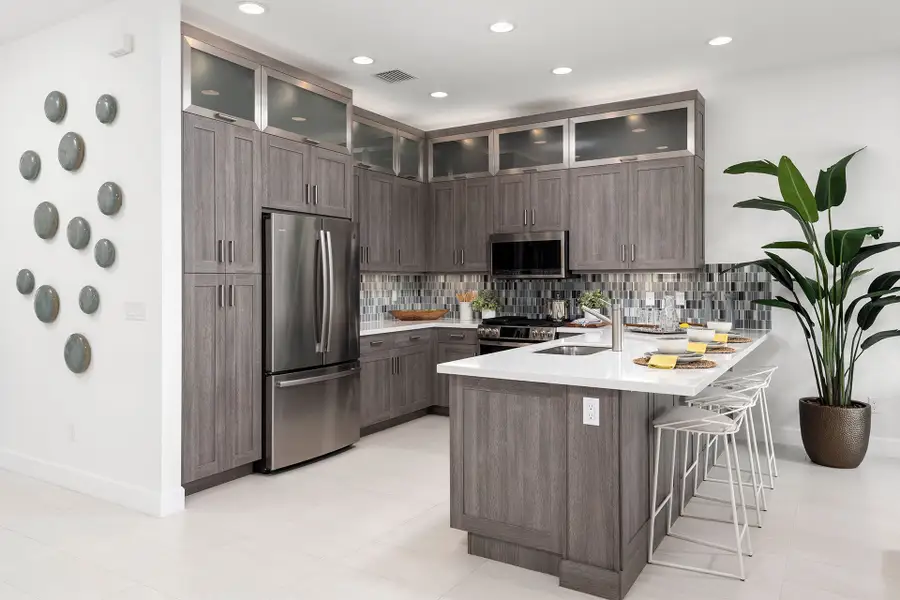 Representative furnished interior of a home built from the Dorado by GL Homes in Apex at Avenir, Palm Beach Gardens (Image 5).