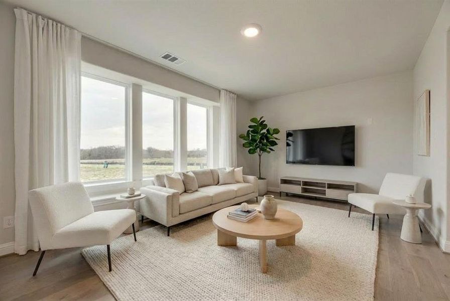 Furnished interior view inside a new home in Monterra, Fate (Image 16).