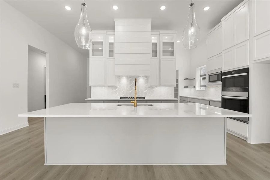Furnished interior view inside a new home in Wolf Ranch South Fork, Georgetown (Image 5).