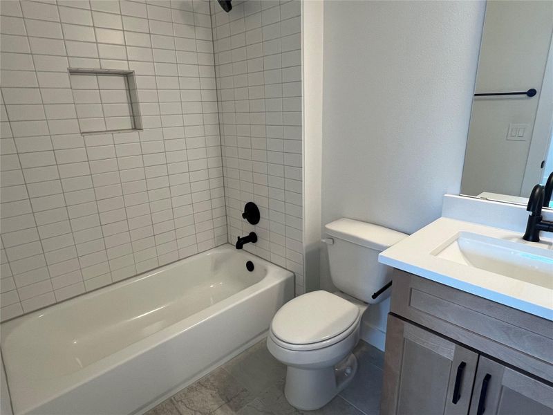 Furnished interior view inside a new home in The Grove, Austin (Image 5).