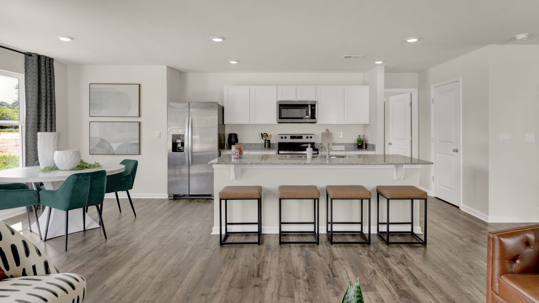 Representative furnished interior of a home built from the Salem by D.R. Horton in Price's Crossing, LaFayette (Image 10).