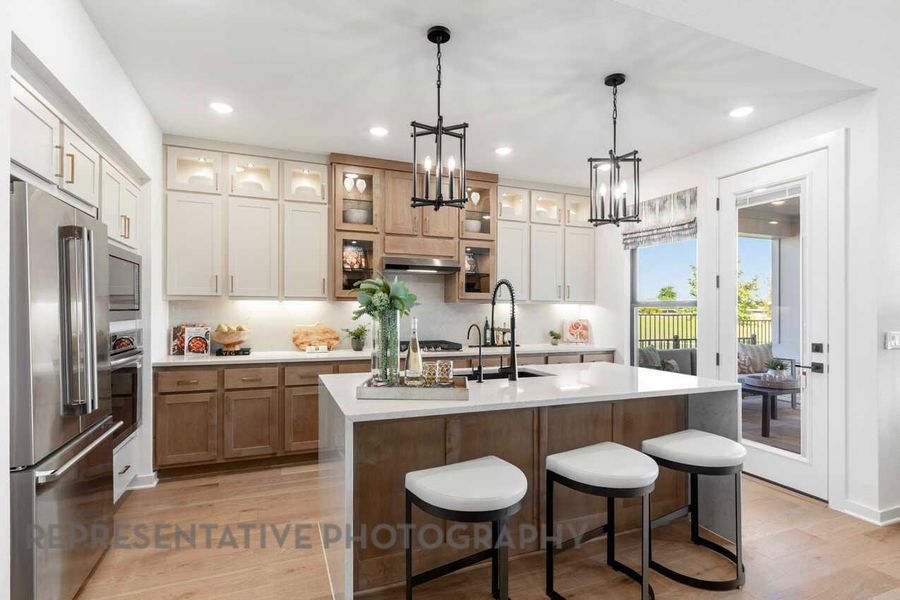 Furnished interior view inside a new home in Easton Park, Austin (Image 6).