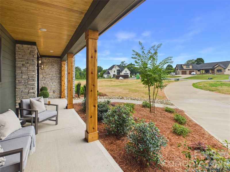 Exterior details and patio area of a home in , Mooresville (Image 24).