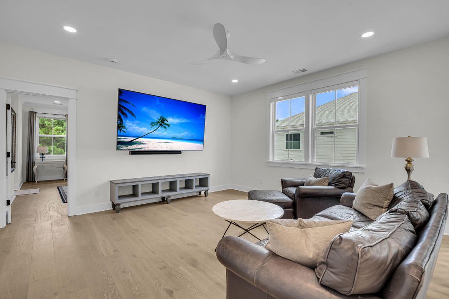 Furnished interior view inside a new home in Overlook at Copahee Sound, Awendaw (Image 47).