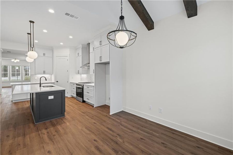 Furnished interior view inside a new home in Devin's Shire - A Kennesaw Tradition, Kennesaw (Image 9).