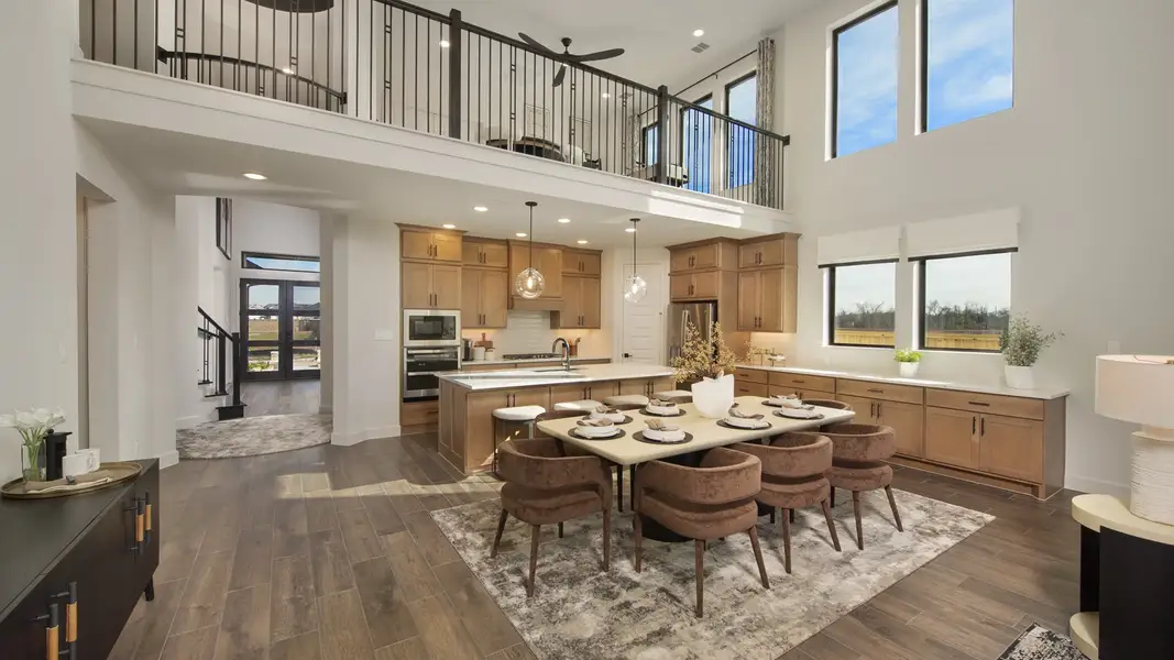 Representative furnished interior of a home built from the 3484M by Perry Homes in Hidden Canyon 55', San Antonio (Image 11).