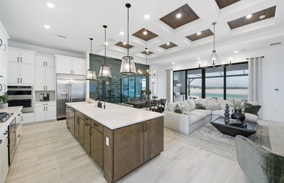 Representative furnished interior of a home built from the Aventura by DiVosta in Canter, Wellington (Image 6). Representative furnished interior of a home built from the Aventura by DiVosta in Canter, Wellington (Image 6).