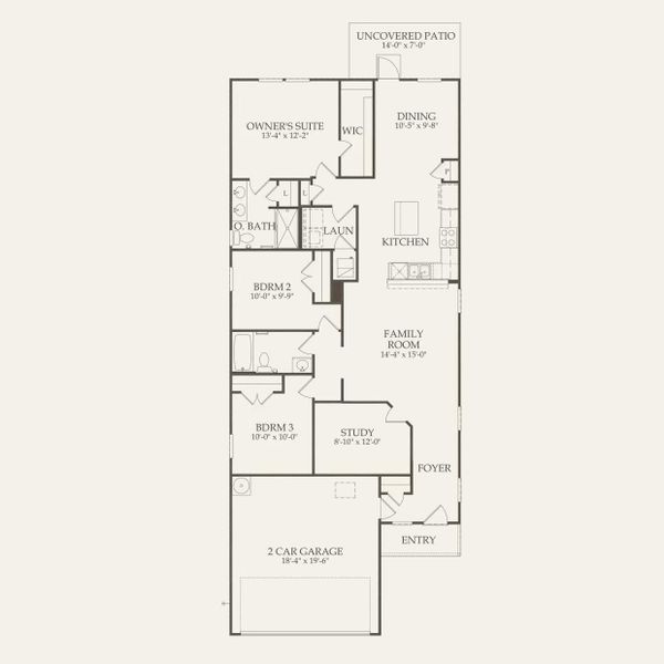 Centex Homes, Taft floor plan