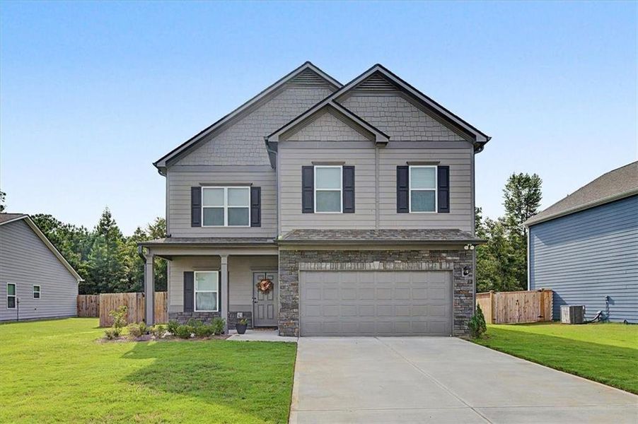 Front exterior of a new home in , Rome, GA, highlighting curb appeal (Image 29).