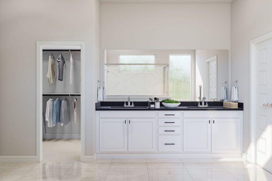Representative furnished interior of a home built from the Kinglet by Tri Pointe Homes in Oakhill Reserve, Tomball (Image 9).