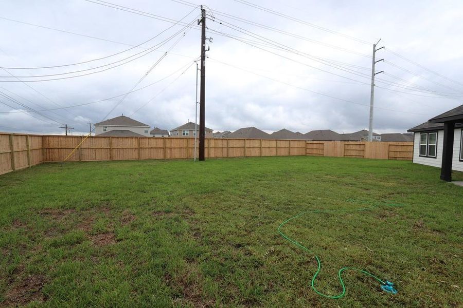 Exterior details and patio area of a home in Ambrose, La Marque (Image 3). Exterior details and patio area of a home in Ambrose, La Marque (Image 3).