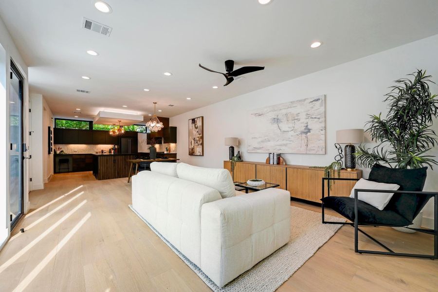 Furnished interior view inside a new home in , Austin (Image 4). Furnished interior view inside a new home in , Austin (Image 4).