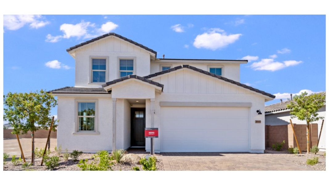Representative exterior photo of a completed home built from the Sienna by Taylor Morrison in Combs Ranch, Queen Creek, AZ (Image 19).