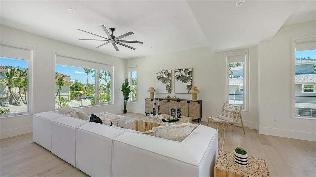 Furnished interior view inside a new home in , Sarasota (Image 46).