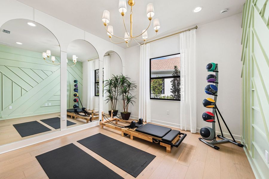 Representative furnished interior of a home built from the Bahama by GL Homes in Valencia Harbor (55+), Fort Myers (Image 9).