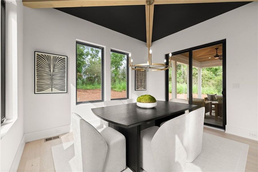 Furnished interior view inside a new home in , Roswell (Image 19).