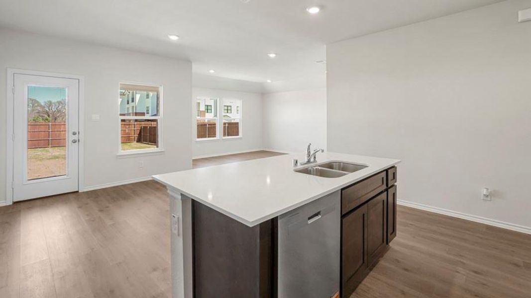 Furnished interior view inside a new home in Creeks at Burnett Trail, Canton (Image 3). Furnished interior view inside a new home in Creeks at Burnett Trail, Canton (Image 3).