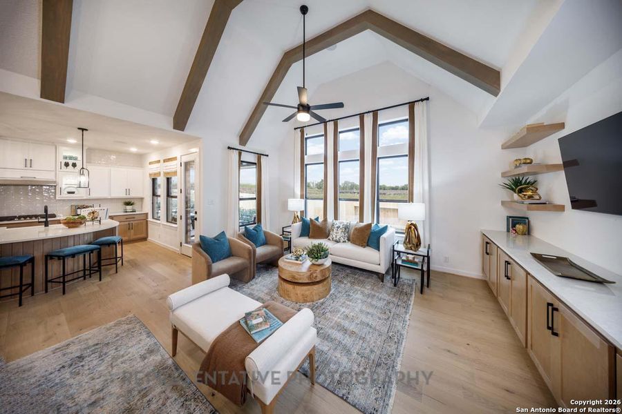 Furnished interior view inside a new home in Meyer Ranch, New Braunfels (Image 24).