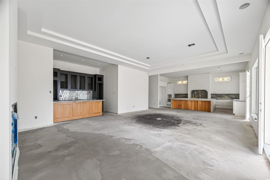 Imagine entertaining your friends in the luxe living room