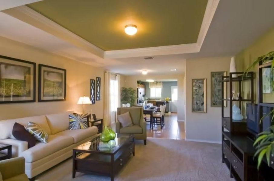 Photo of Centex model home with same floor plan, not of actual home listed.