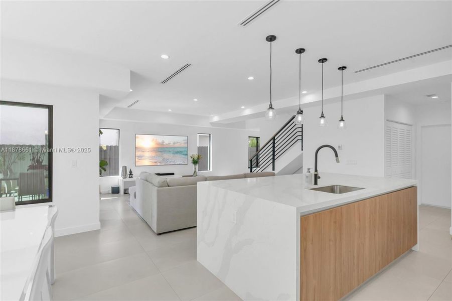 Furnished interior view inside a new home in , Miami (Image 14).