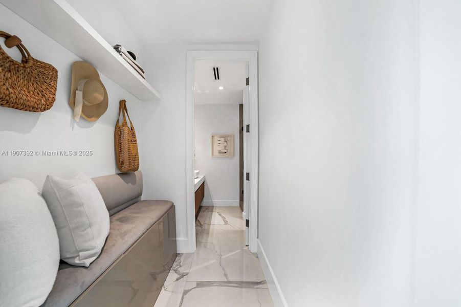 Furnished interior view inside a new home in , Miami Beach (Image 8). Furnished interior view inside a new home in , Miami Beach (Image 8).